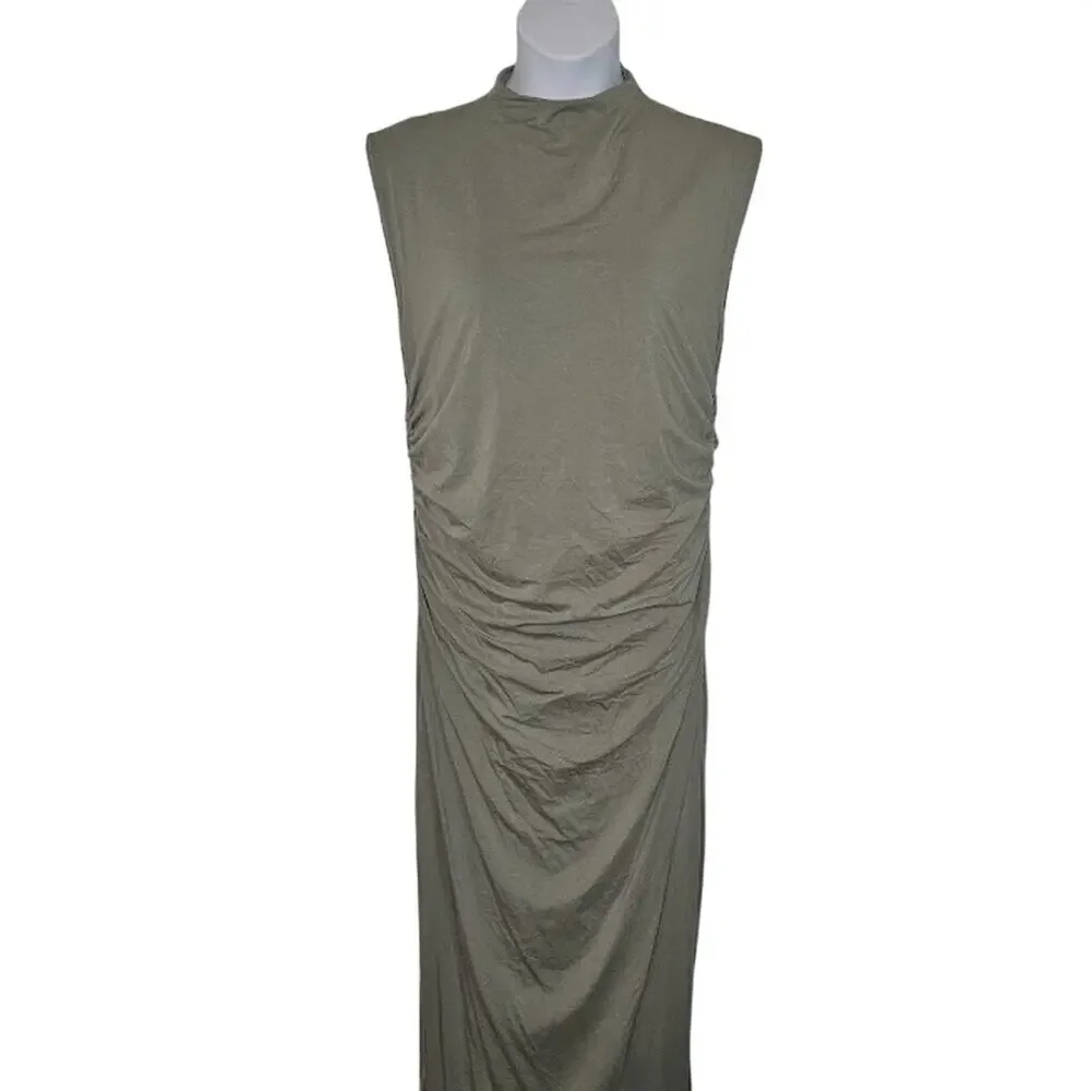 The A&F Paloma Maxi Dress - Frosty Olive XXL